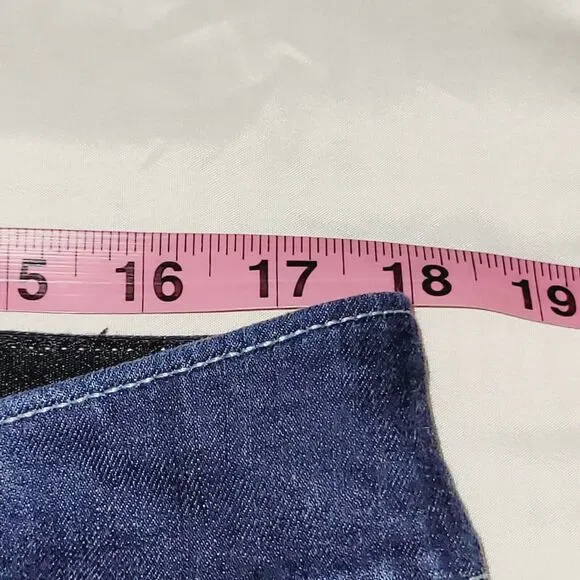 Lane Bryant Jeans Womans 18 Blue Bootcut Dark Wash Demin Contrast Trim Stretch - Picture 10 of 14